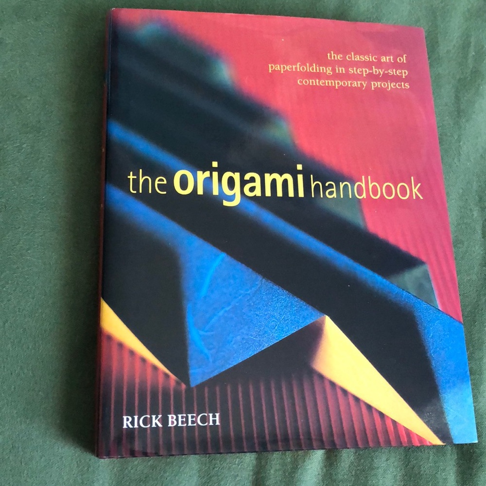 Hardcover origami handbook